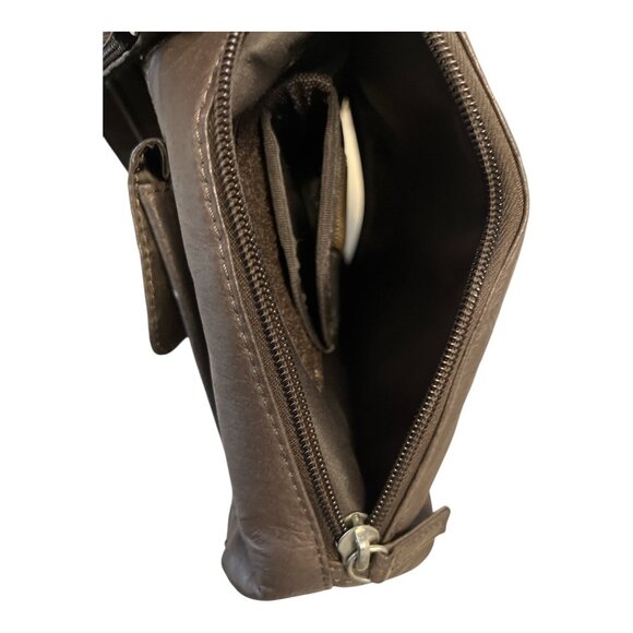 Gun Tote’n Mamas Concealed Carry Brown Faux Leather Crossbody Bag – 2012 – Adjus - Picture 10 of 10